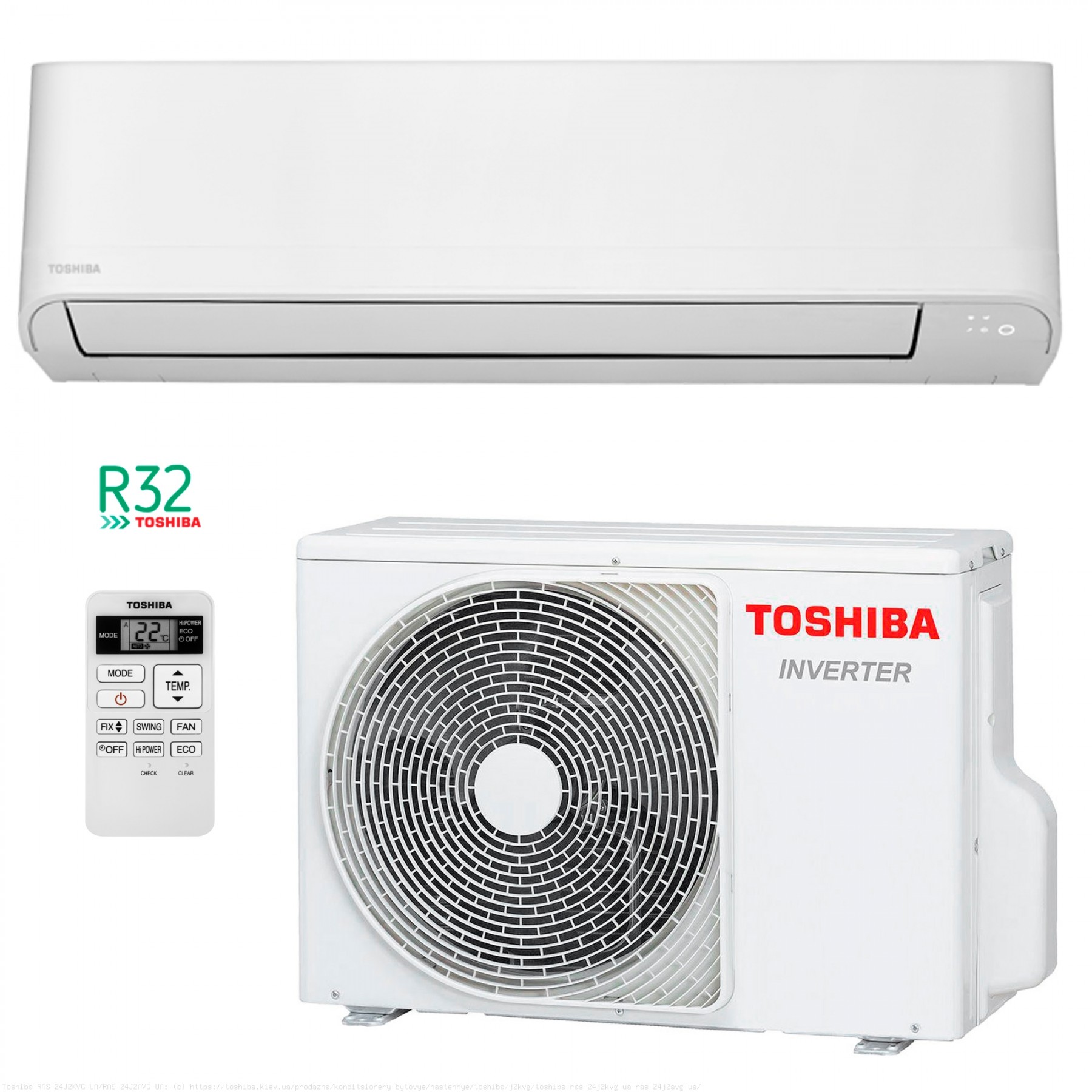 Toshiba RAS- B07J2KVG-UA/RAS-07J2AVG-UA