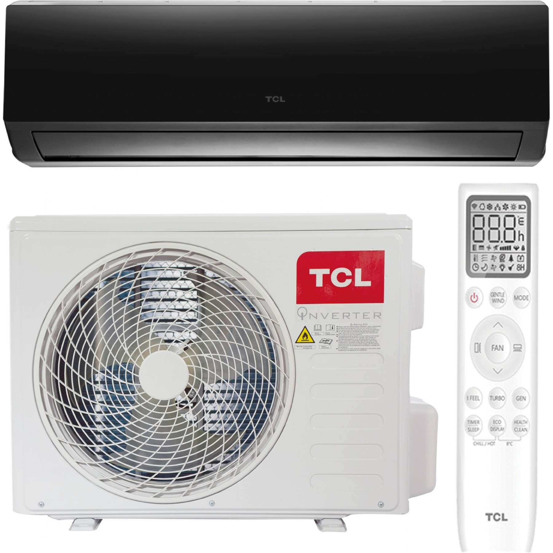 TCL TAC-09CHSD/XA82I Black Inverter R32 WI-FI Ready