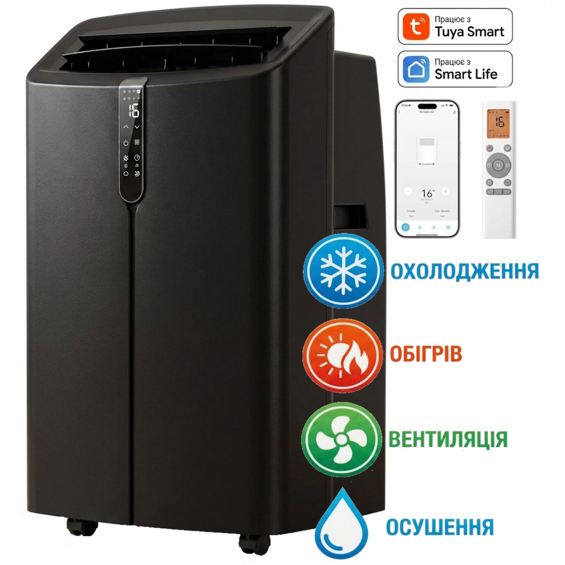 Мобільний кондиціонер SkyLux SKE-M35HBI