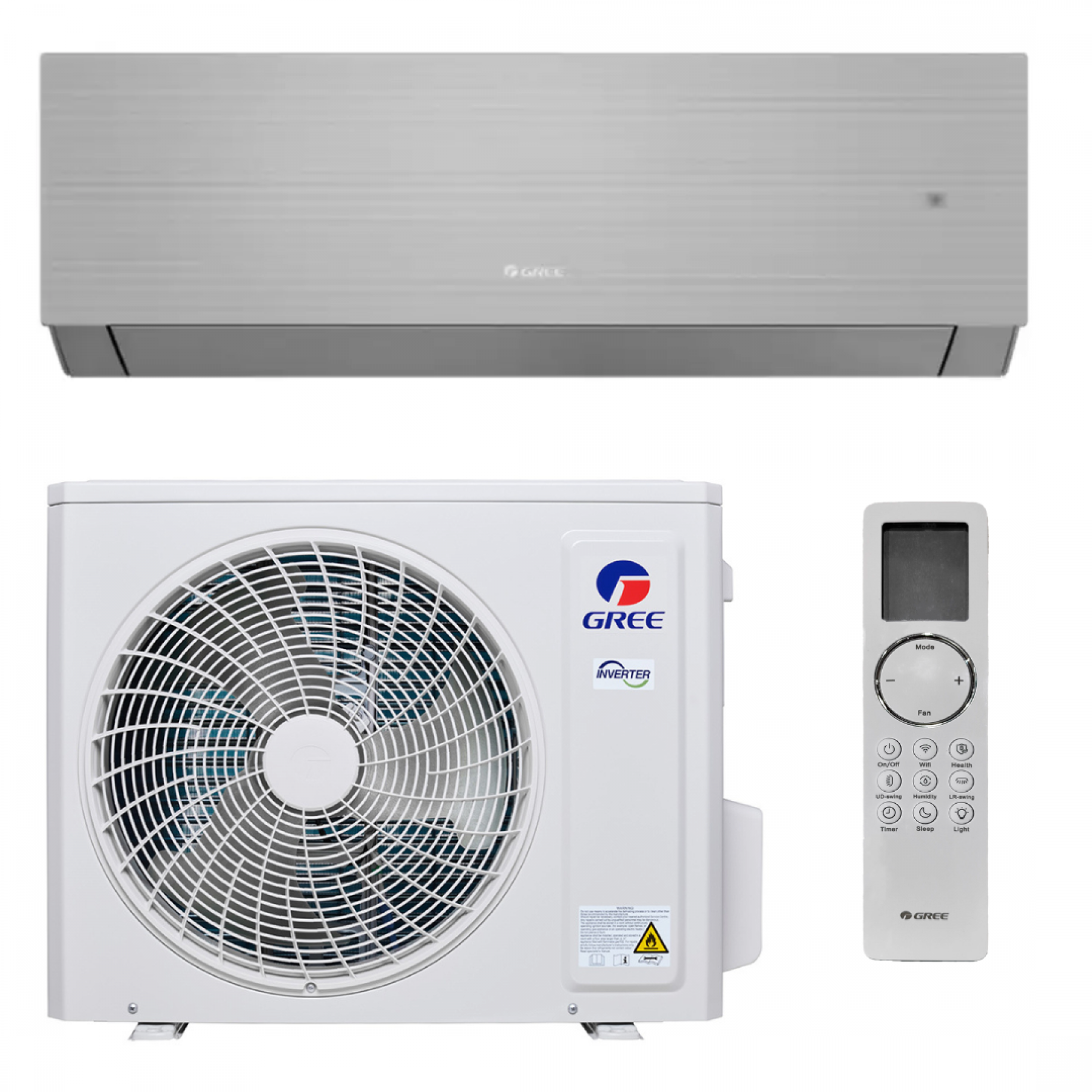 Настінний кондиціонер Gree GWH12AUCXB-K6DNA2A Silver