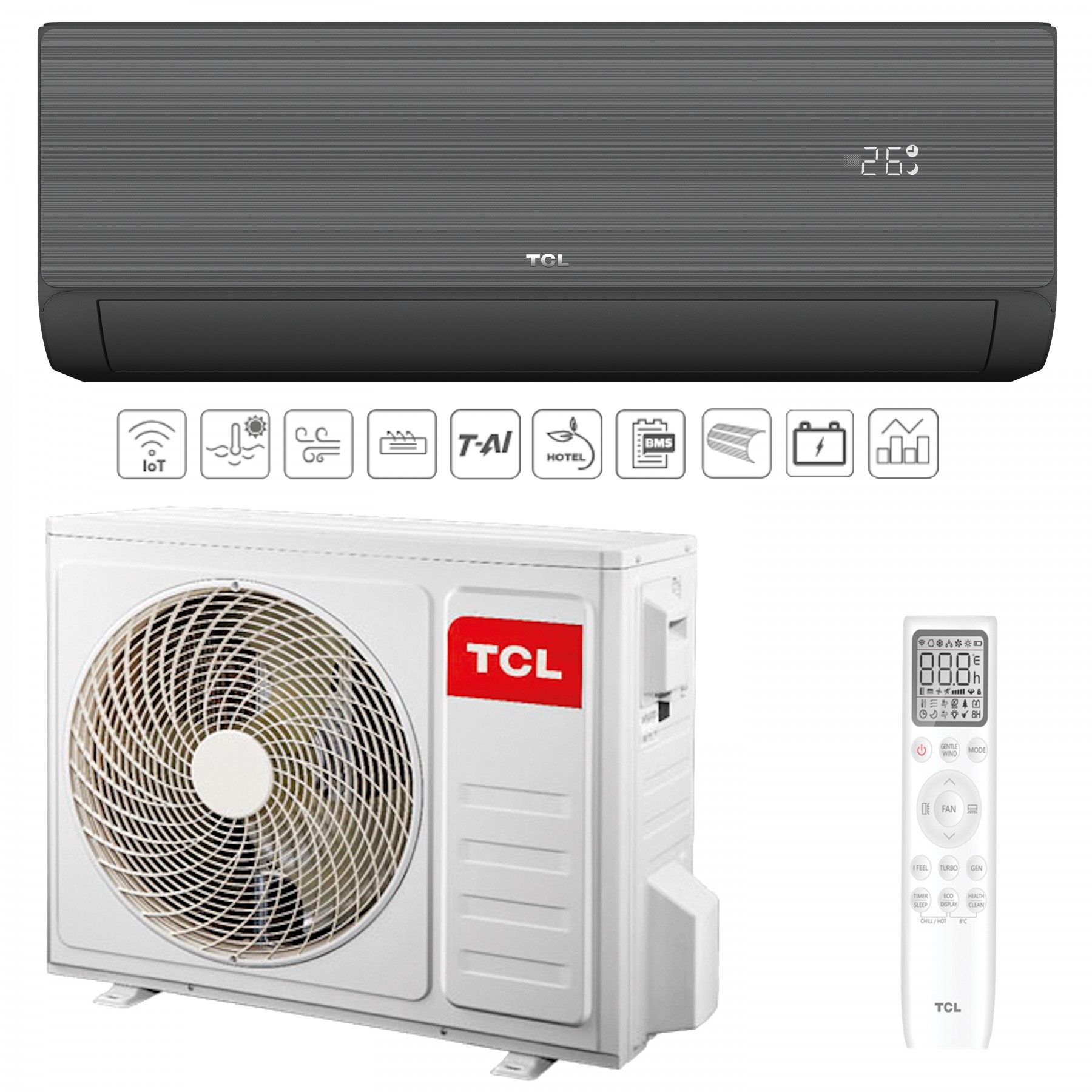 Настінний кондиціонер TCL TAC-09CHSD/ZG41IHB Heat Pump Inverter R32 WI-FI