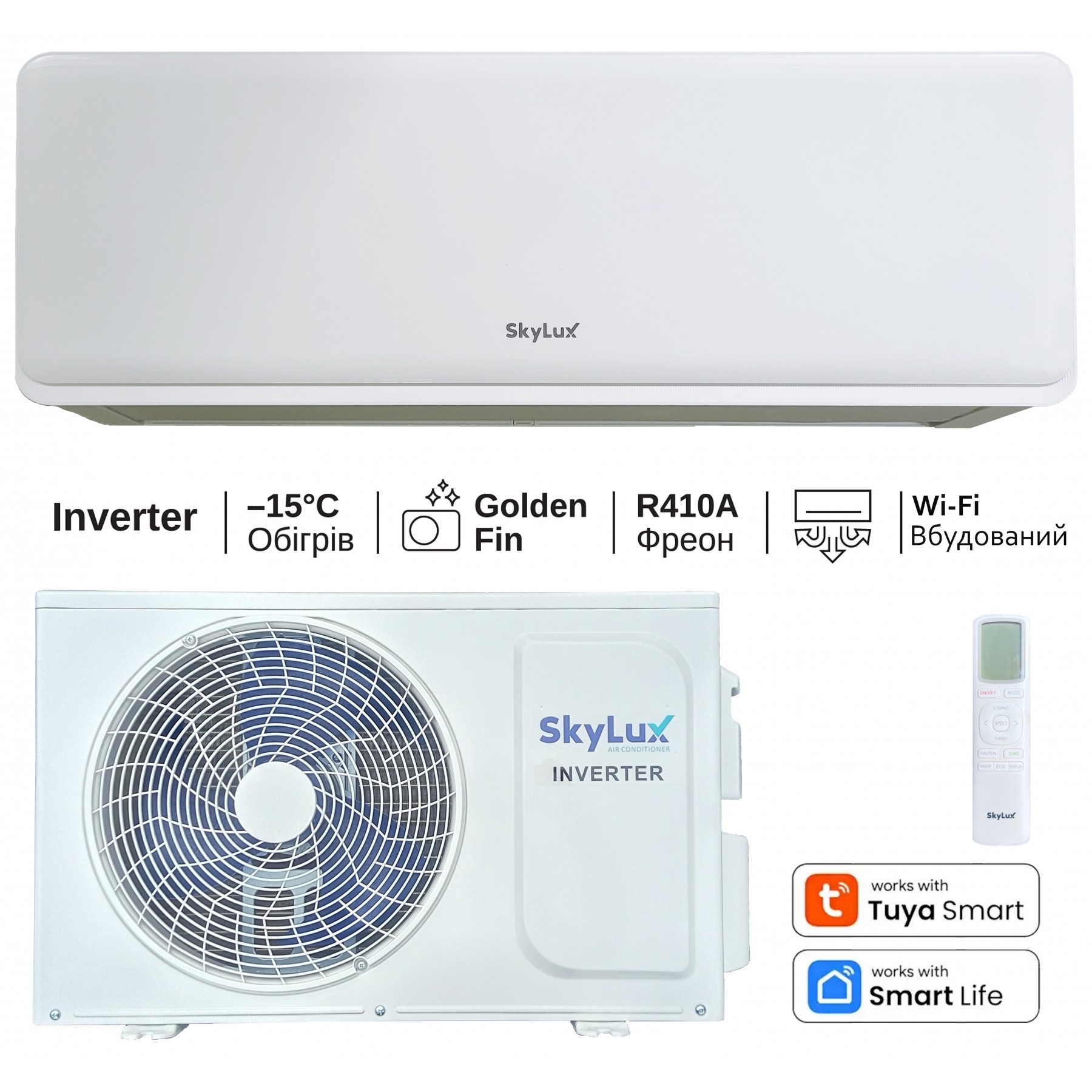 Настінний кондиціонер SkyLux SKC-07REAL