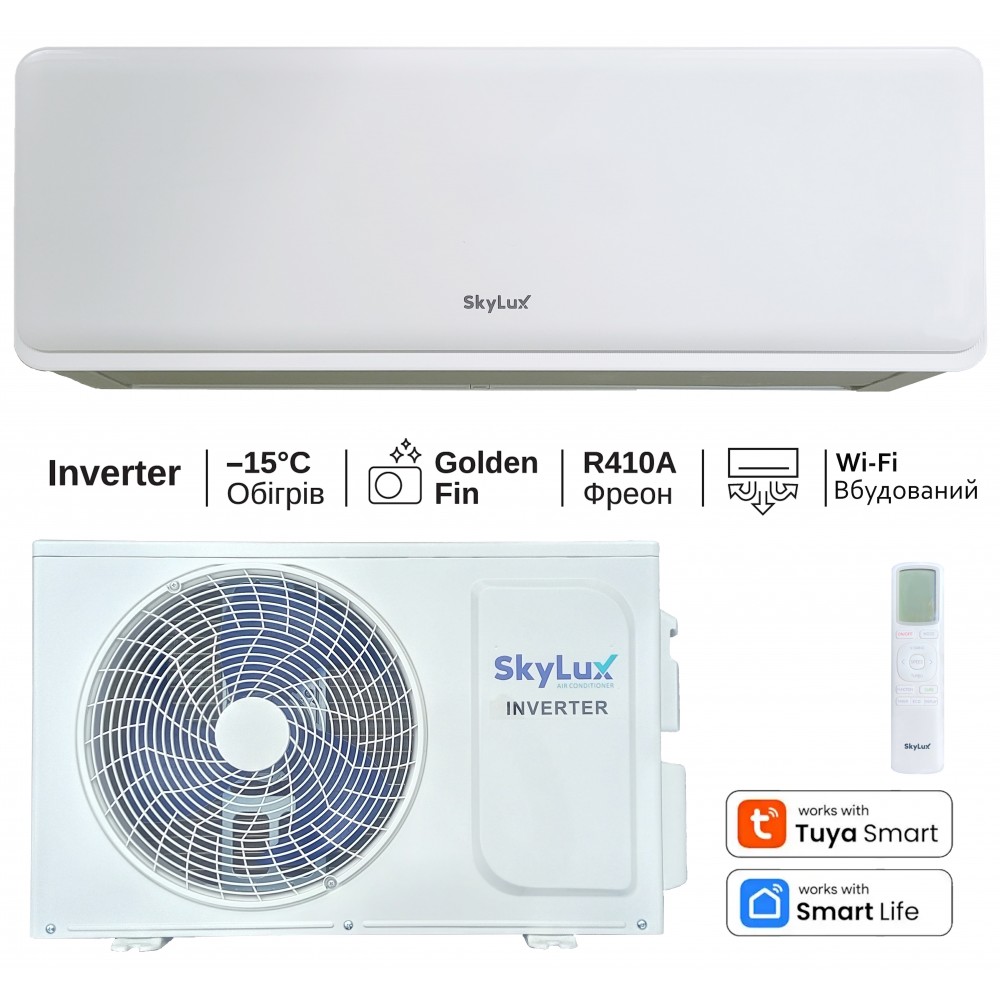 Настінний кондиціонер SkyLux SKC-12REAL