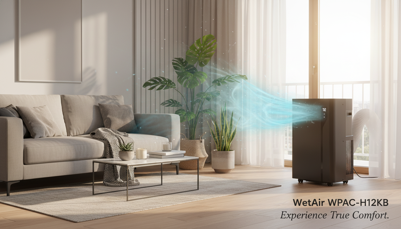 Мобільний кондиціонер WetAir WPAC-H12KB ❄️ AIR-EX.COM.UA, зображення 1 Мобільний кондиціонер WetAir WPAC-H12KB ❄️ AIR-EX.COM.UA, зображення 1