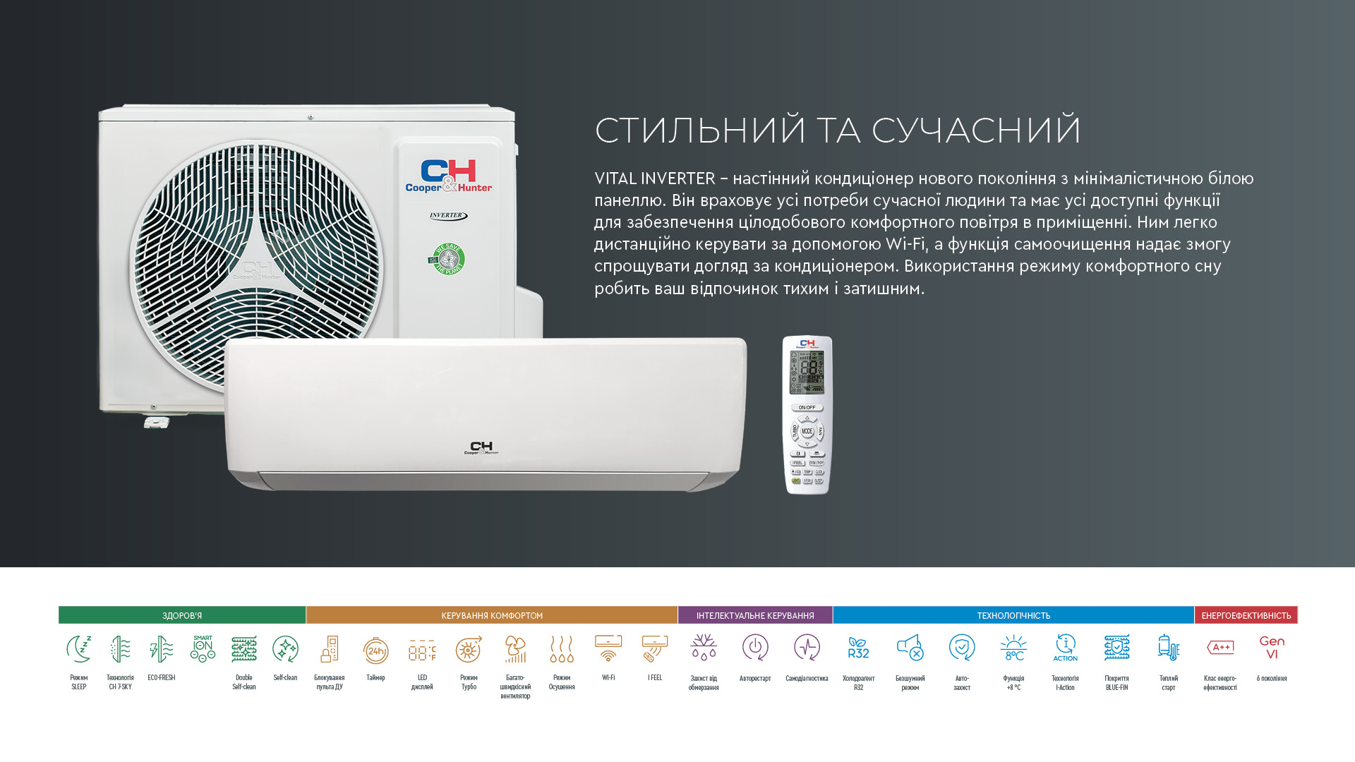 Cooper&Hunter CH-S12FTXF2-NG ❄️ AIR-EX.COM.UA, зображення 2